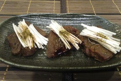 焼肉　ねぎ煮タン